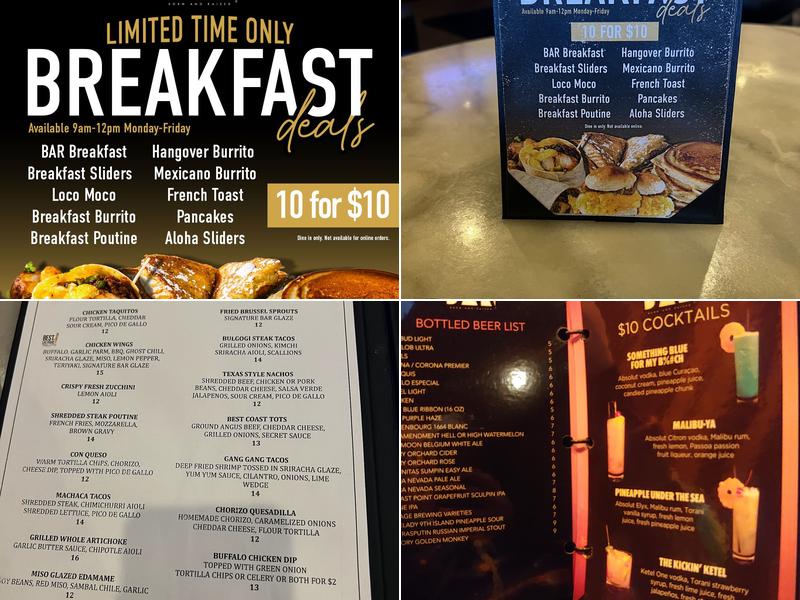 Born And Raised Las Vegas Menu