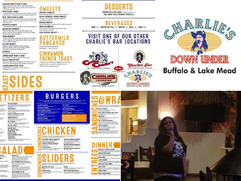 Cariba Charlie's Bar Menu