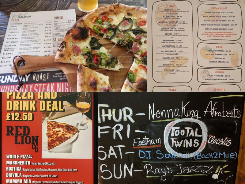 The Red Lion E6 Menu