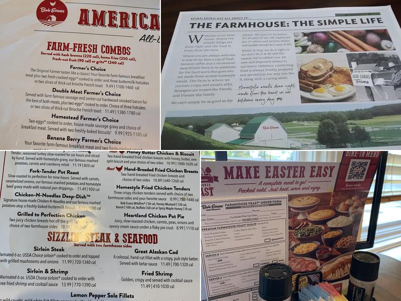 Bob Evans Menu