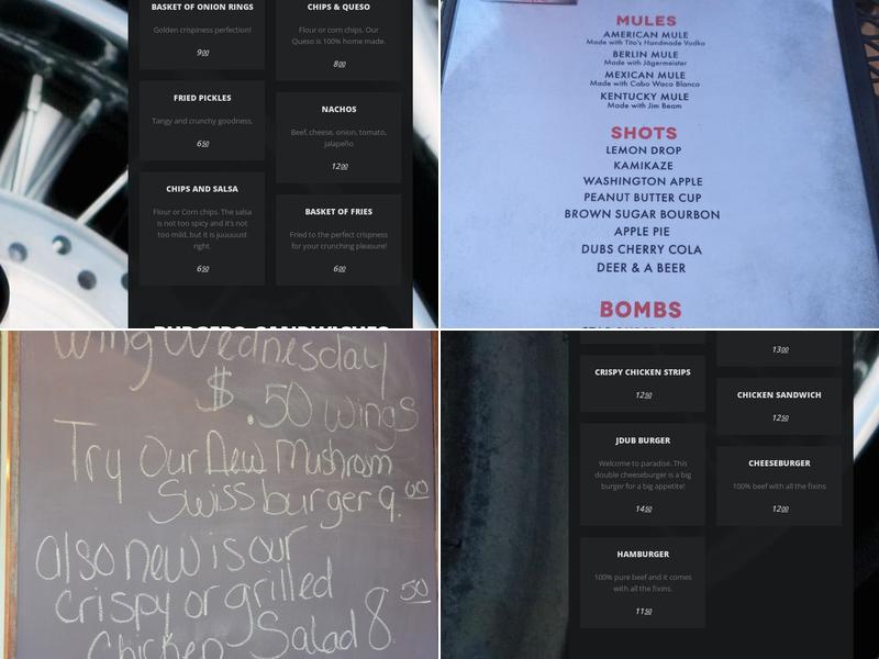 JDUBS Hangout Menu