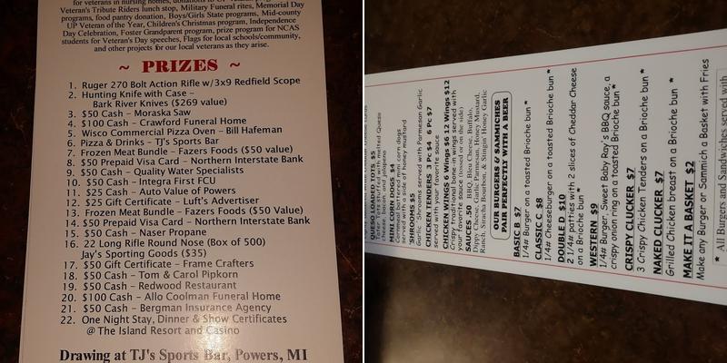 Nutter's Sports Bar Menu
