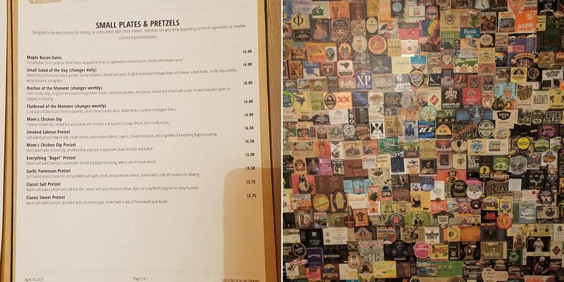 Fercott Fermentables Menu