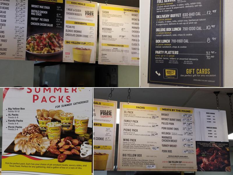 Dickey's Barbecue Pit Menu