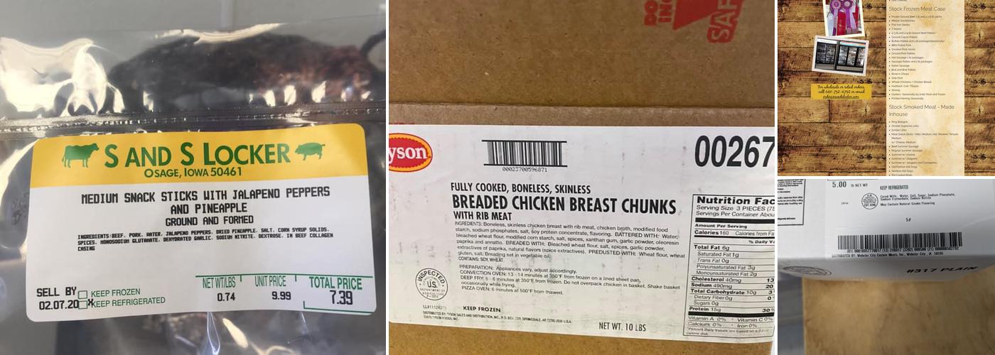 S & S Meats and Spirits Menu