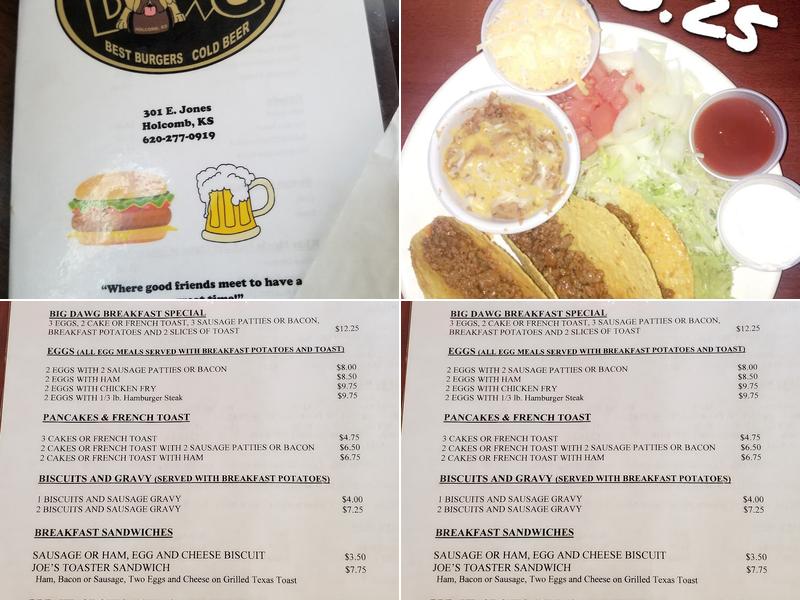 Thirsty Dawg Llc Menu