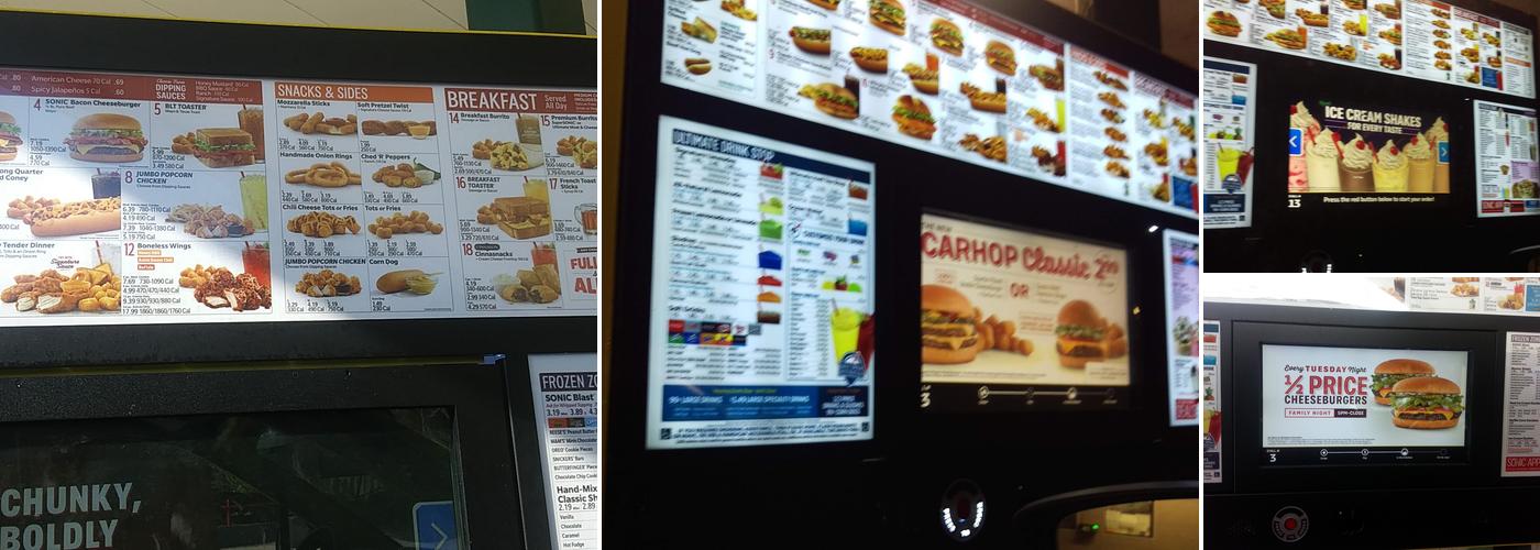 Sonic Drive-In Menu