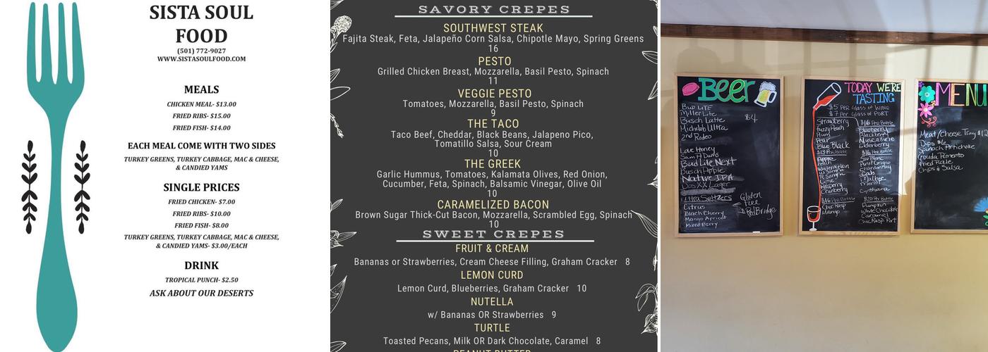 River Bottom Winery Menu
