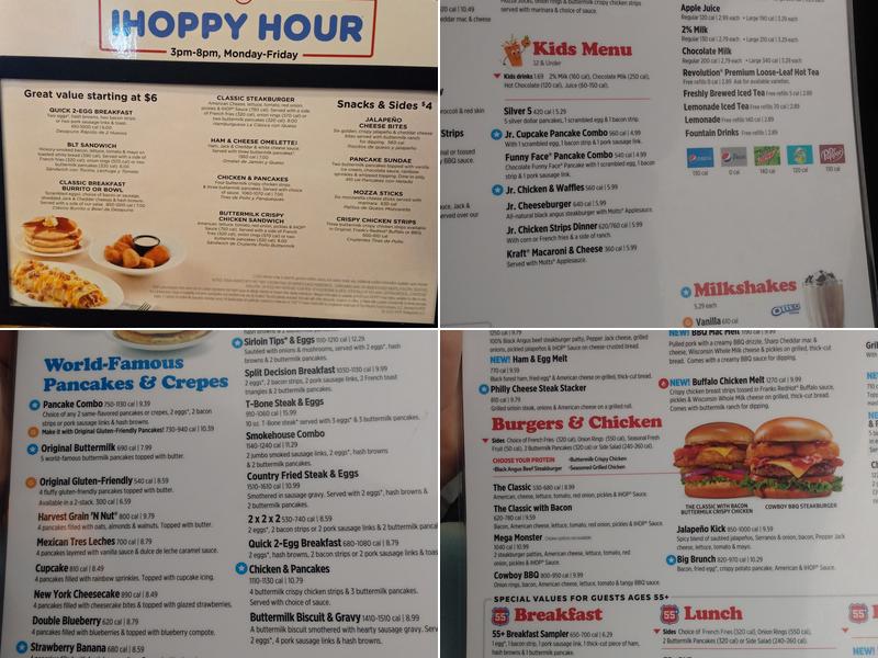 IHOP Menu
