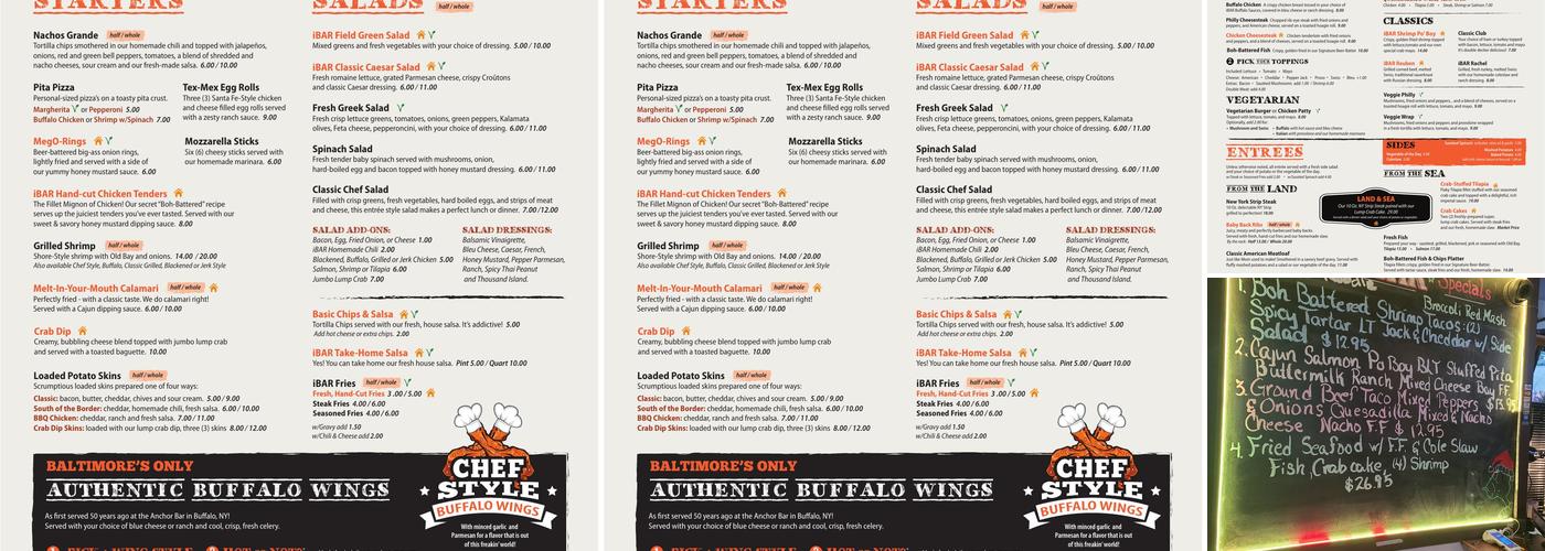 iBar Menu