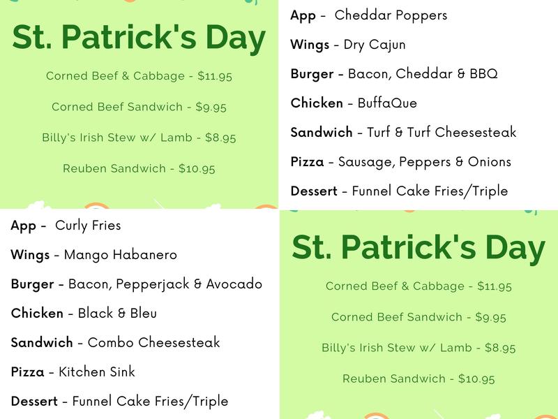 Lighthouse Tavern Menu
