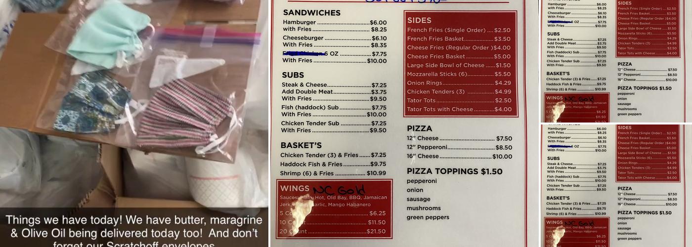 Hill's Store Menu