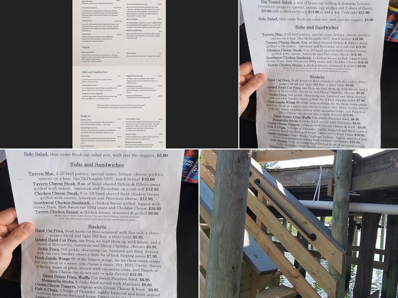 Coles Point Tavern Menu