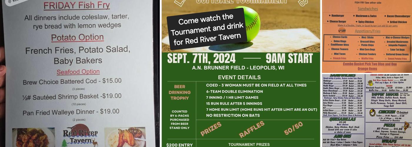 Red River Tavern Menu