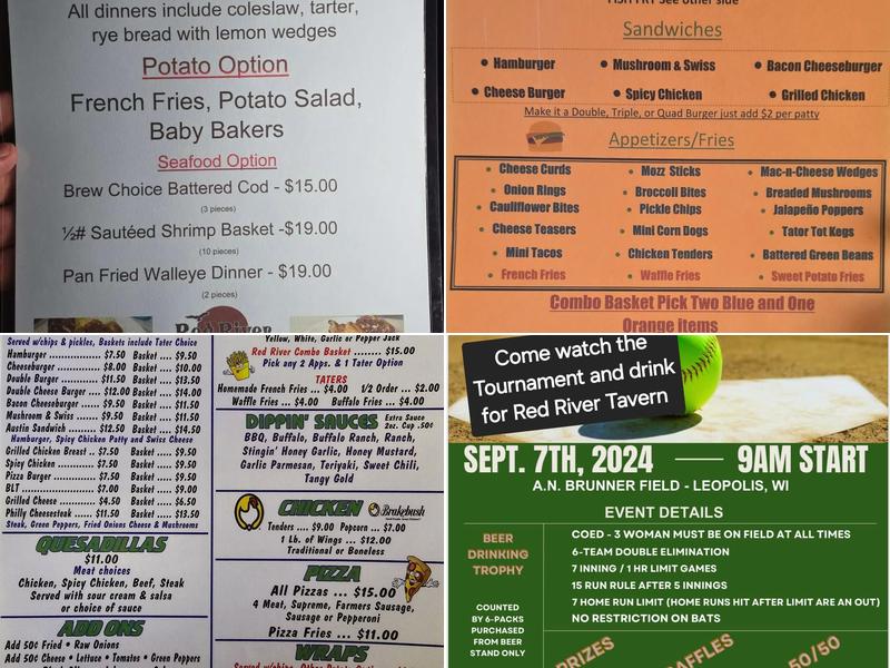 Red River Tavern Menu