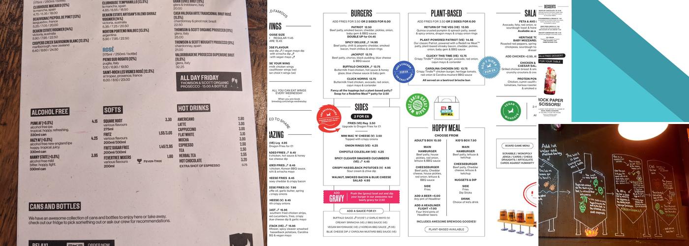 BrewDog Liverpool Menu