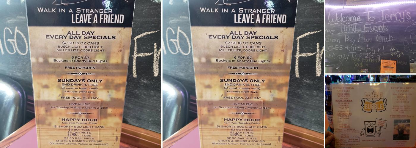 Terry's Wall St Pub And Grill Menu