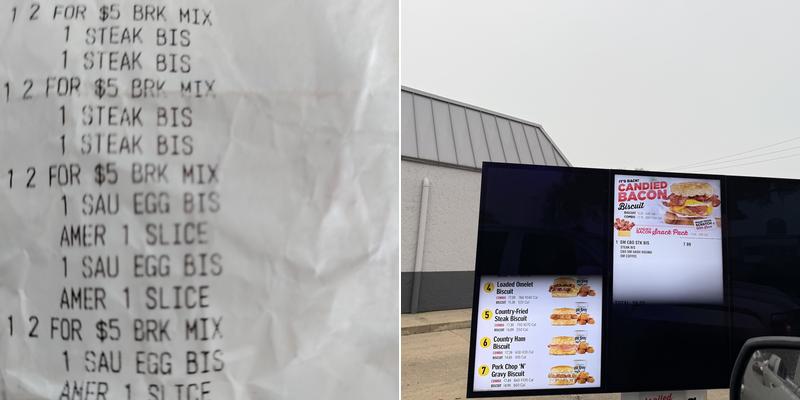 Hardee's Menu