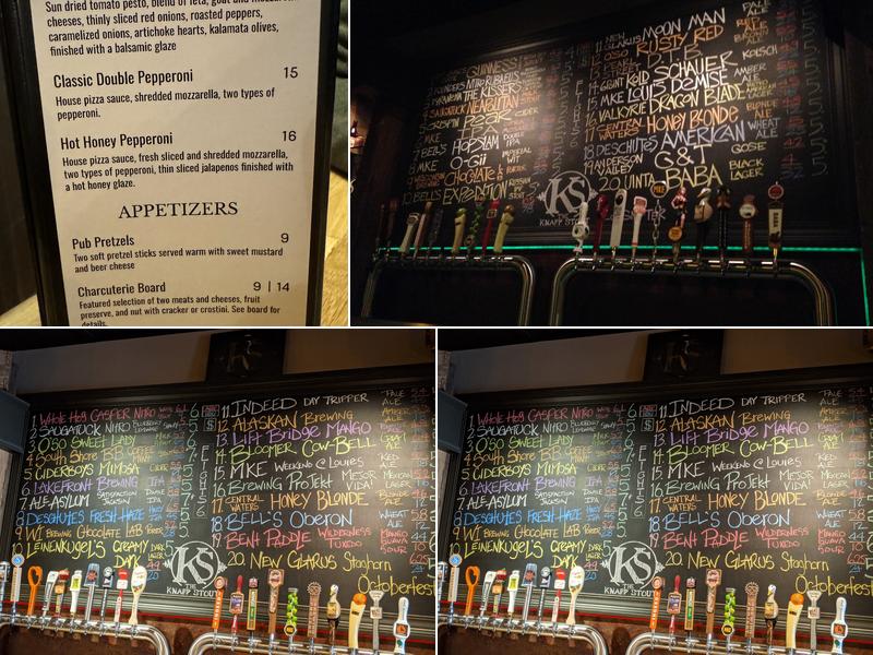 The Knapp Stout Menu