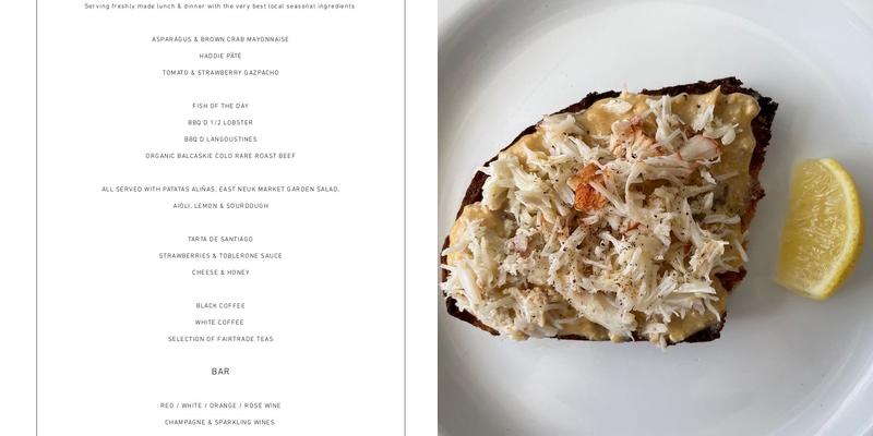 The Harbour Café Menu