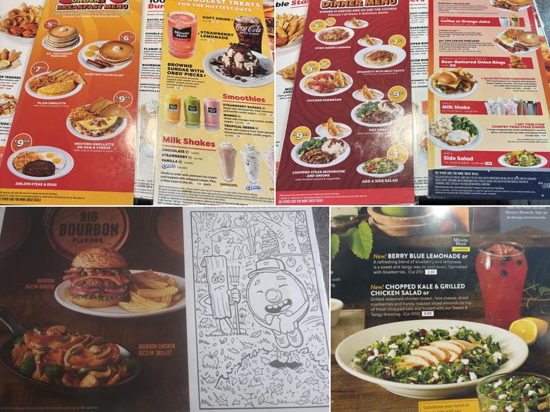 Denny's Restaurant Menu