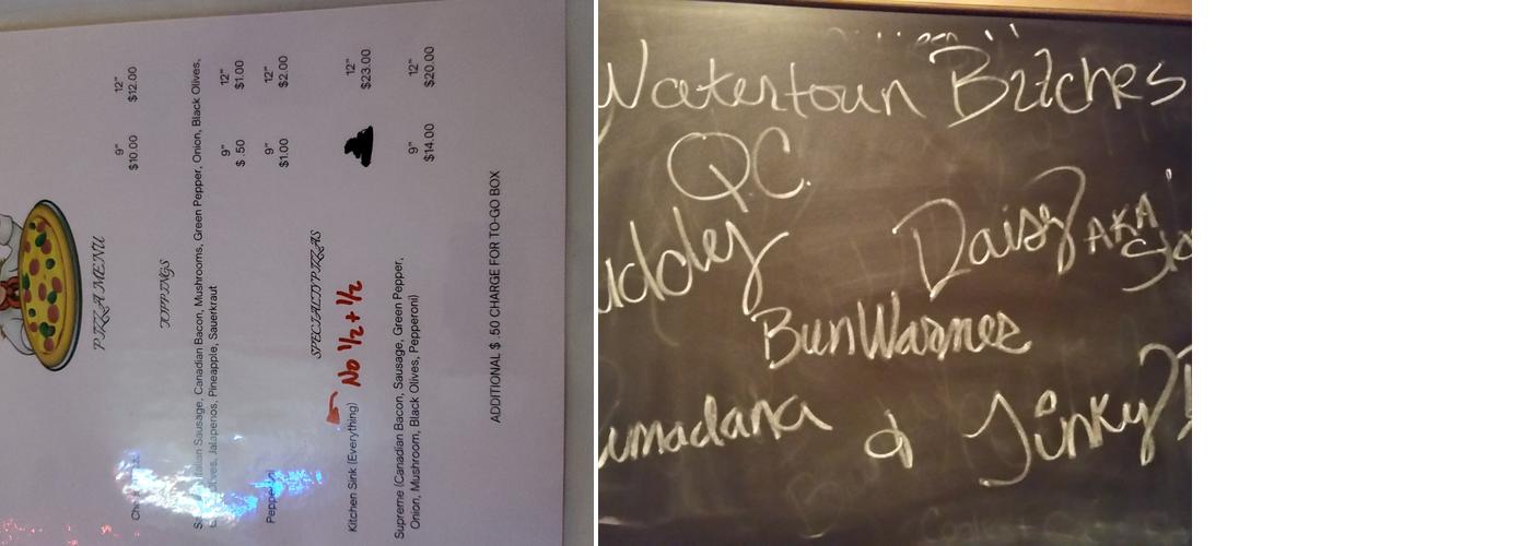 Jade's River Queen Menu