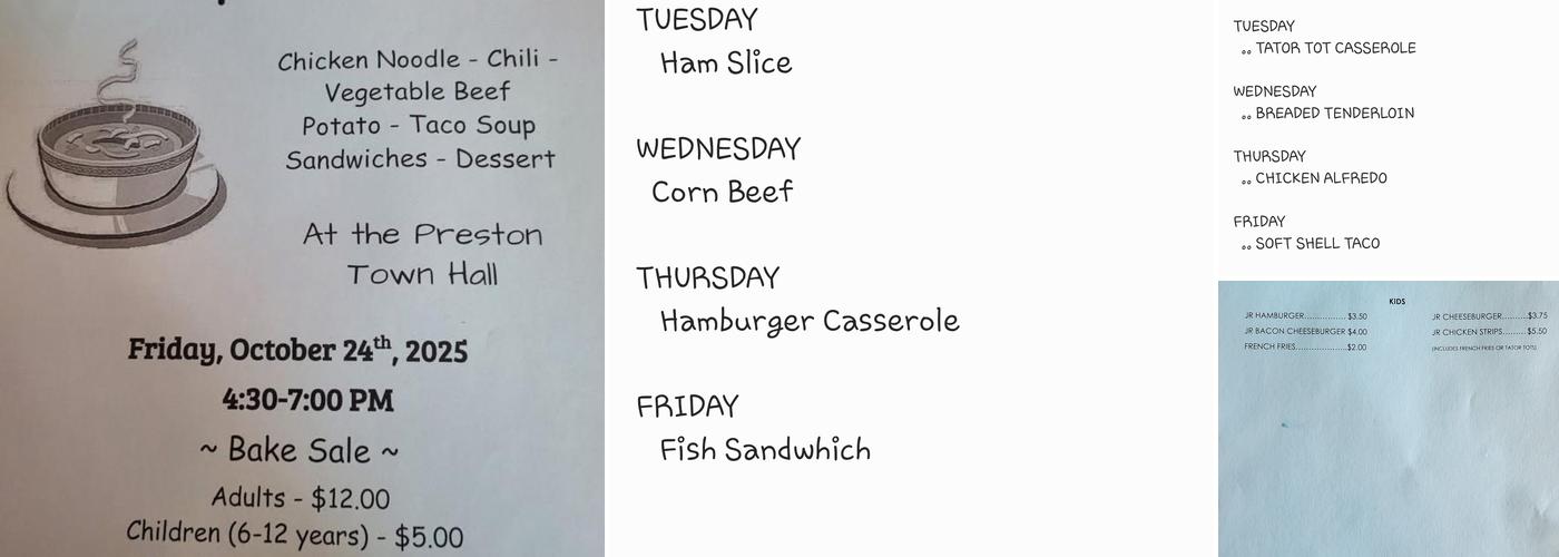 Downtown Pub Menu
