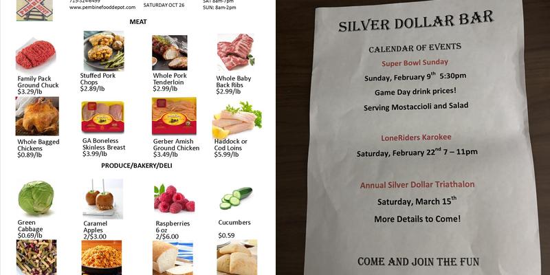 Silver Dollar Menu