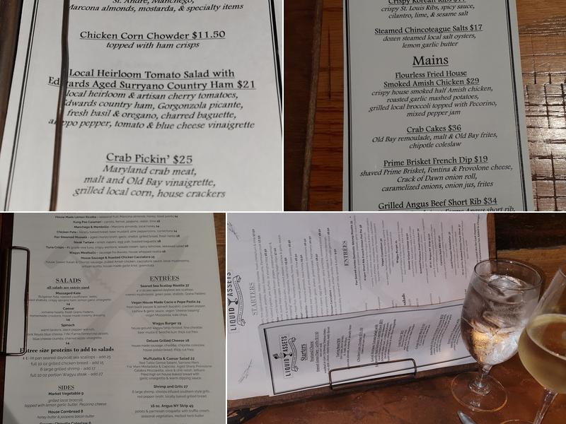 Liquid Assets Menu