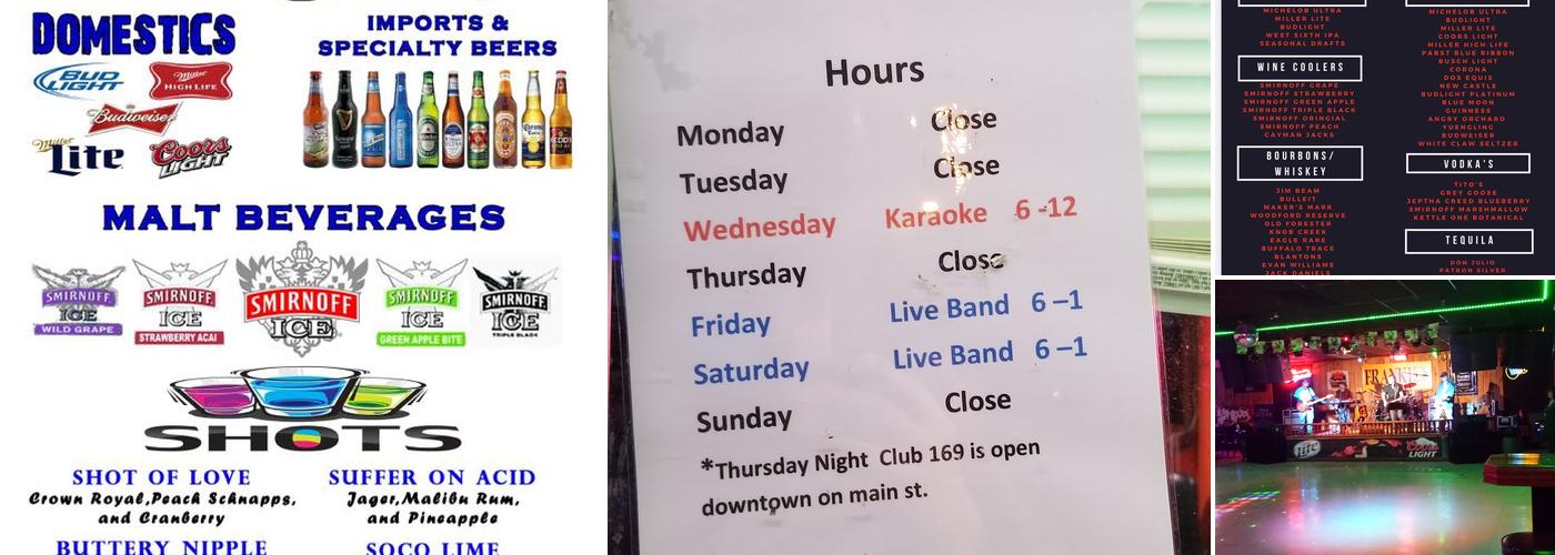 Frankie's Plaza Lounge Menu