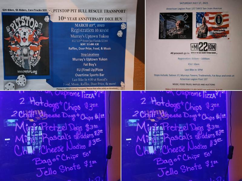 Rascal's Pub Menu