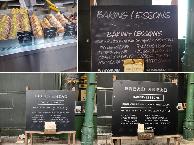 Bread Ahead Bakery Borough Market Menu