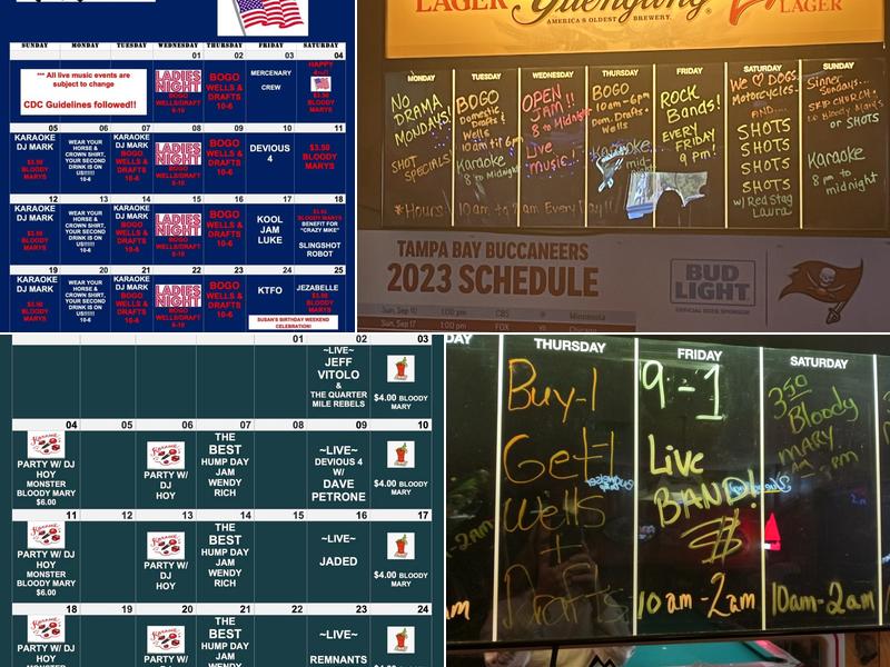 Horse & Crown Pub Menu