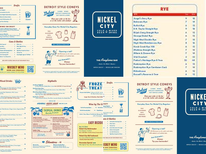 Nickel City Menu
