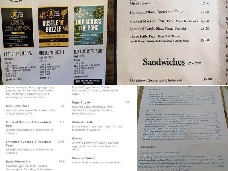 Plume of Feathers Menu