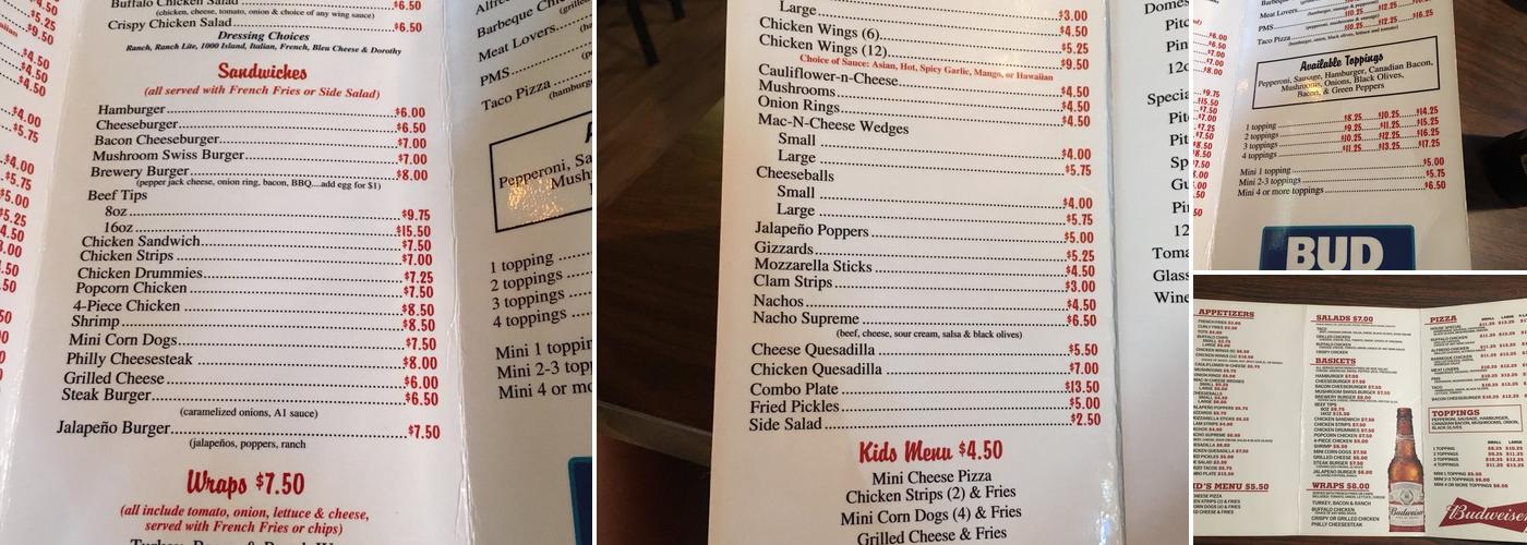 Brewery Menu