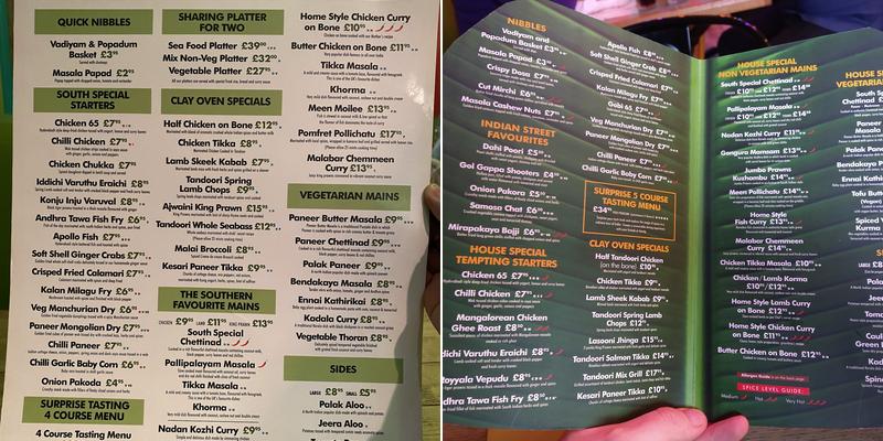 CHENNAI EXPRESS Menu