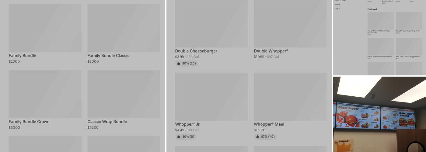 Burger King Menu