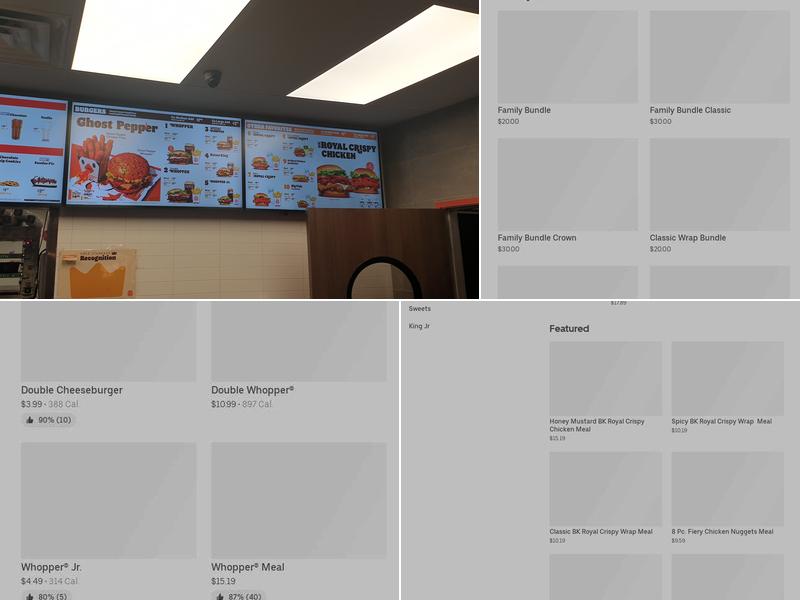 Burger King Menu