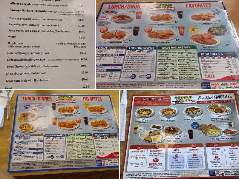 Waffle House Menu
