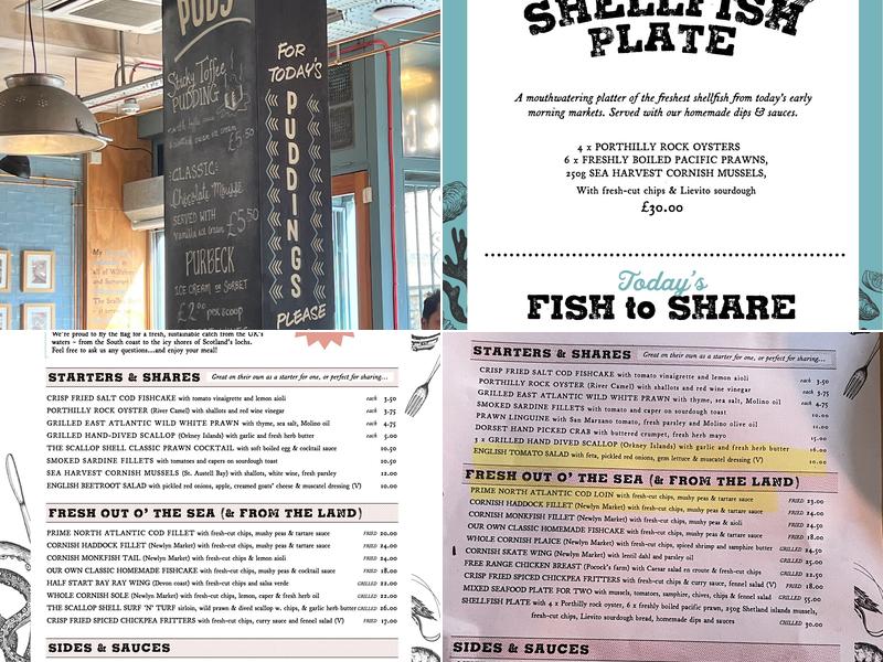 The Scallop Shell Menu