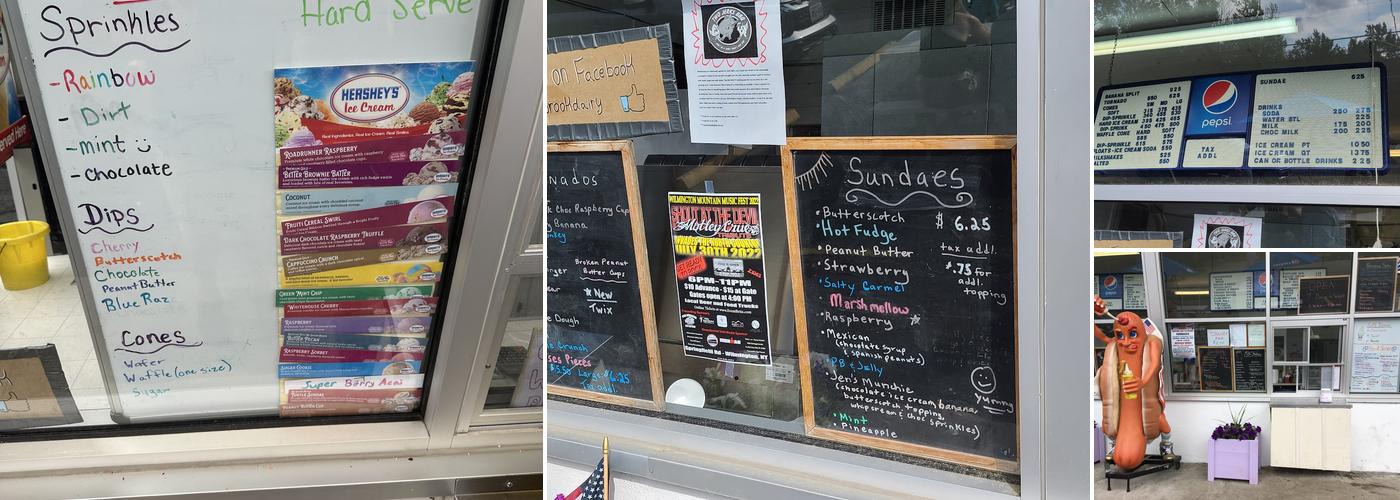 Whitebrook Dairy Bar Menu