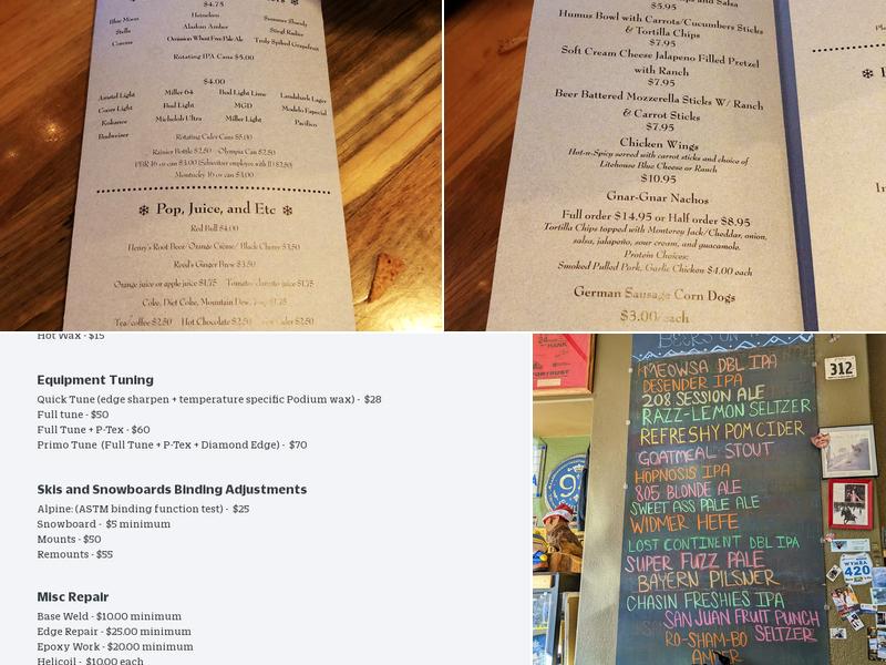 Pucci's Pub Menu
