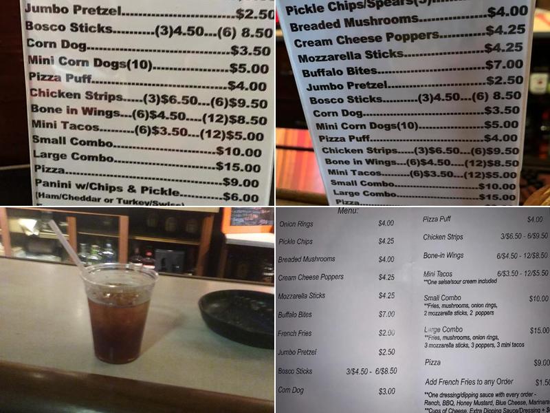 Hill Top Tavern Menu