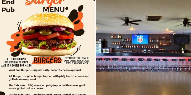 West End Pub Menu
