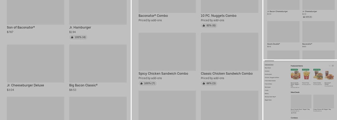 Wendy's Menu