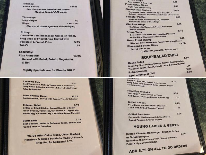 Hurricane Deck Elementary Menu