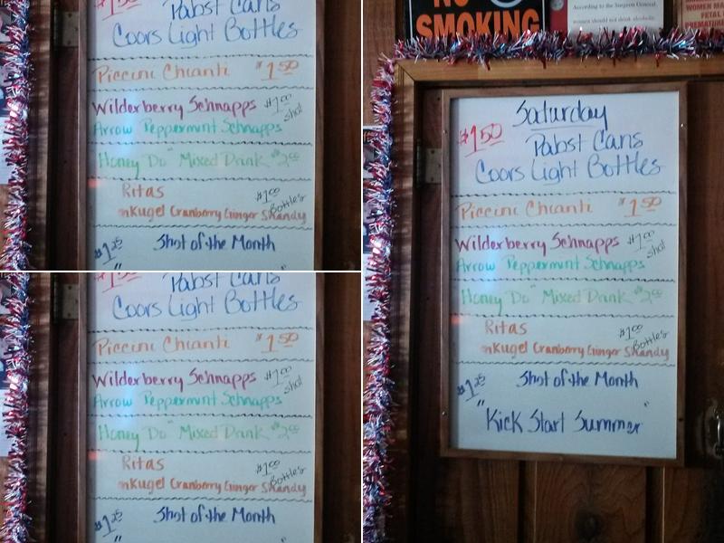 Greentree Lounge Menu