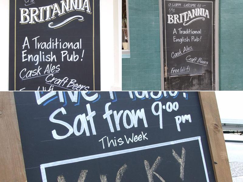 Britannia Public House Menu