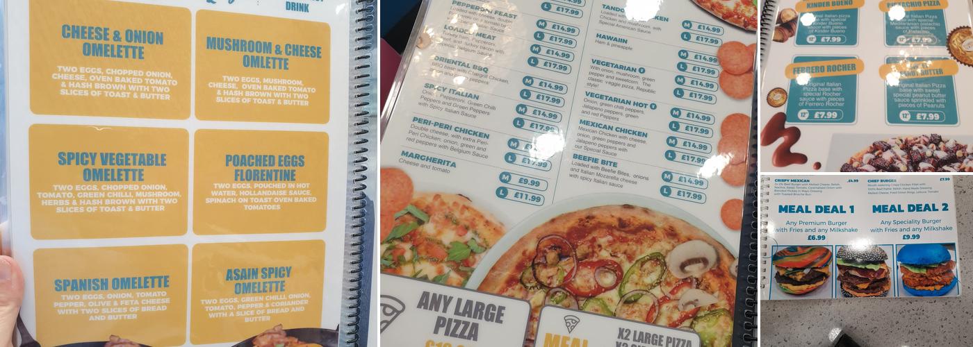 Republic of Pizza and Desserts (Winchester) Menu